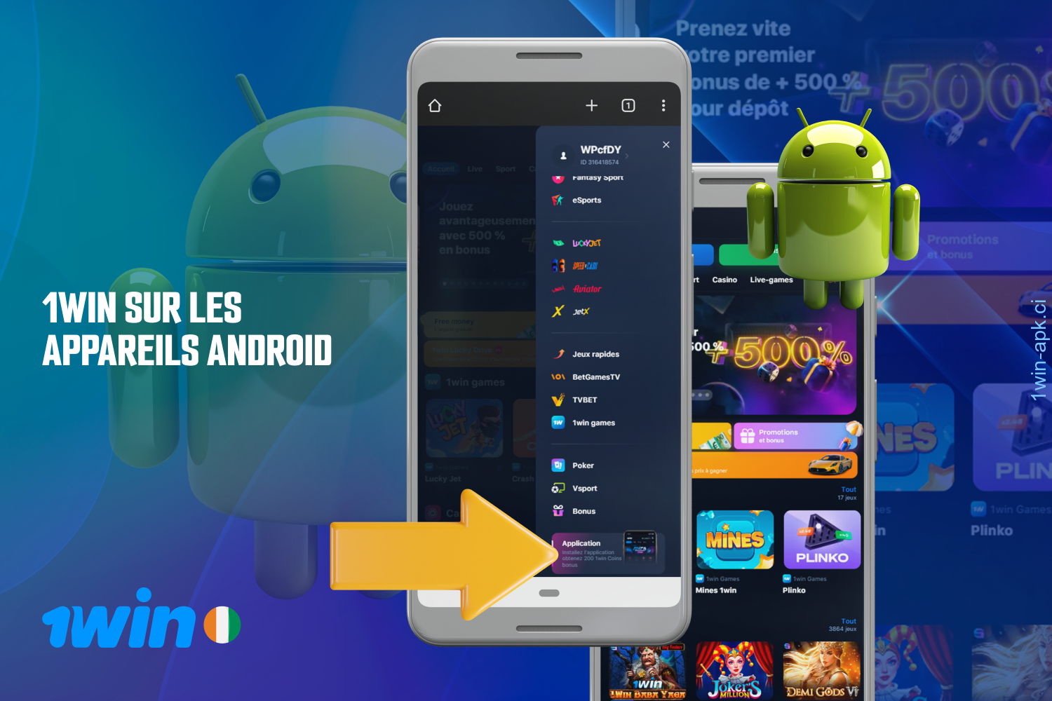 Télécharger l'application mobile 1win Apk sur Android depuis le site officiel de manière totalement gratuite