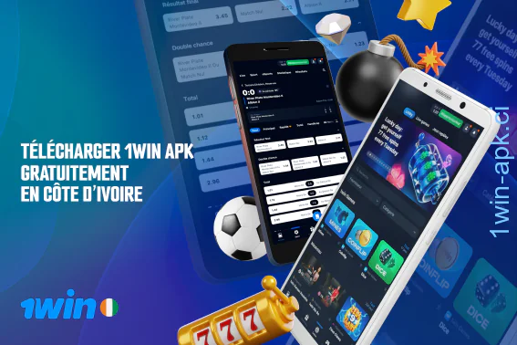 L'application 1win en Côte d'Ivoire offre une large sélection de paris sportifs et une grande collection de jeux de casino